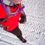 Winter Trail Running Overhead view