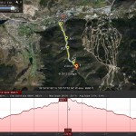 Winter Trail Running charted with Google Earth