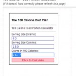 100 calories of oats is 26.7 grams. My scale doesn't do decimals, so it's 26 gm.