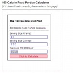 100 calories of raisins is 30.8 gm. Cut that in half to 15 gm for 50 calories.